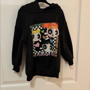 Powerpuff Girls Kids Black Hoodie